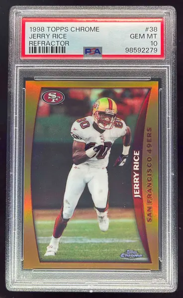 1998 Topps Chrome Refractors #38 Jerry Rice PSA 10
