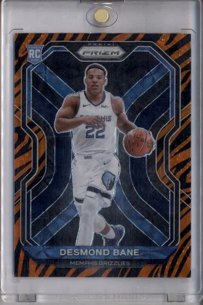2020-21 Panini Prizm Choice Tiger Stripe Prizms #297 Desmond Bane RC