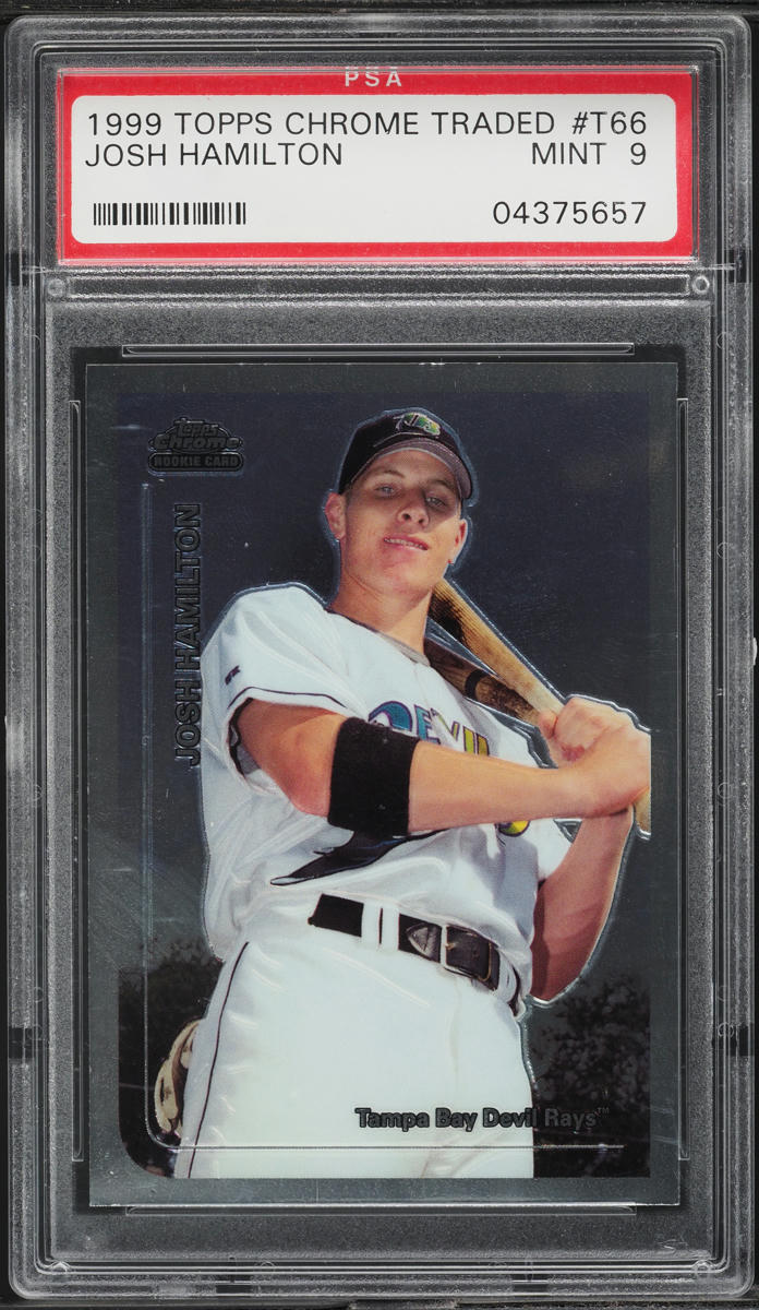 1999 Topps Chrome Traded Josh Hamilton ROOKIE #T66 PSA 9 MINT