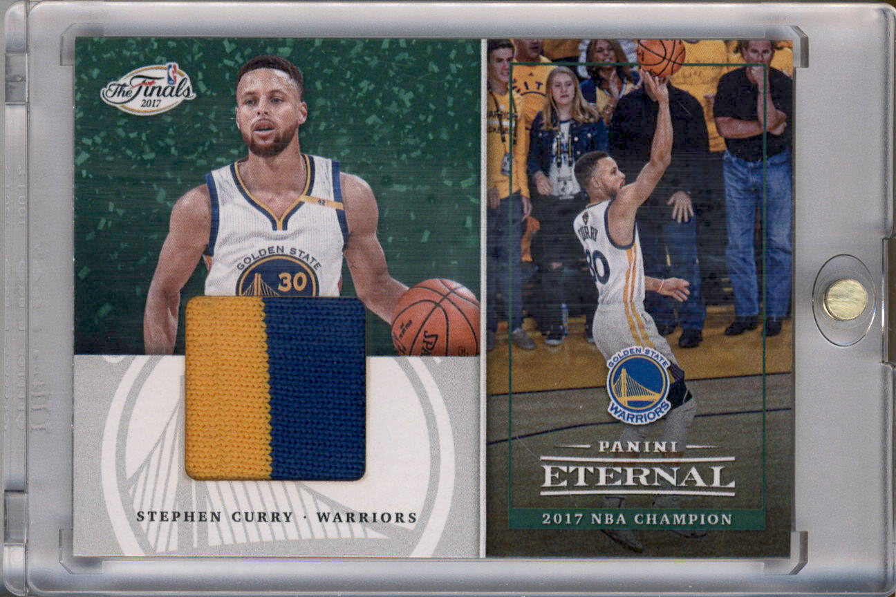2017-18 Panini Eternal '17 NBA Finals Memorabilia Green #PEF12 Stephen Curry /10