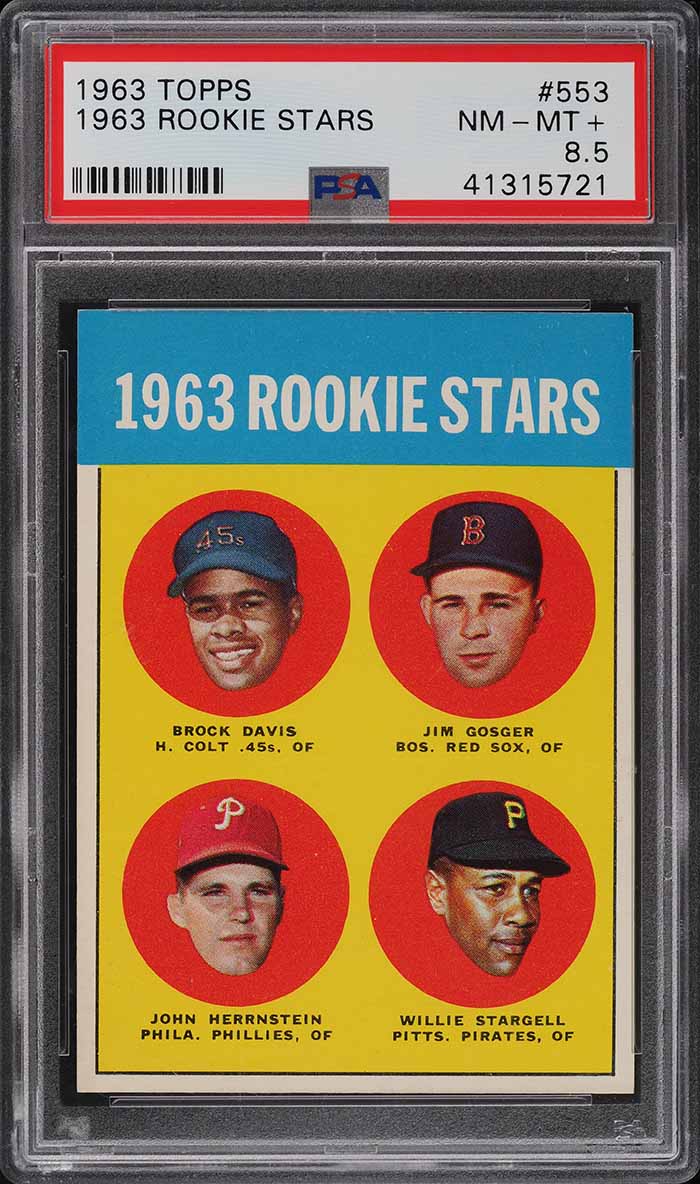 1963 Topps Willie Stargell ROOKIE #553 PSA 8.5 NM-MT+