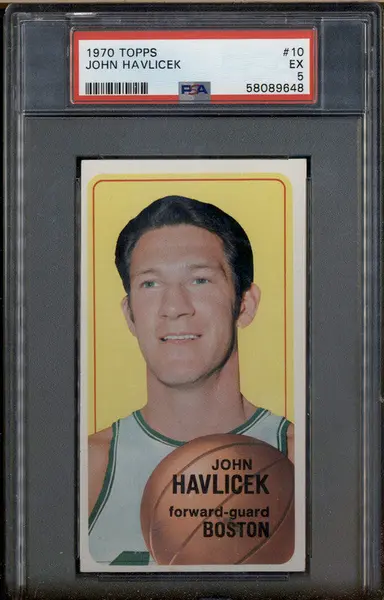 1970 Topps #10 John Havlicek PSA 5