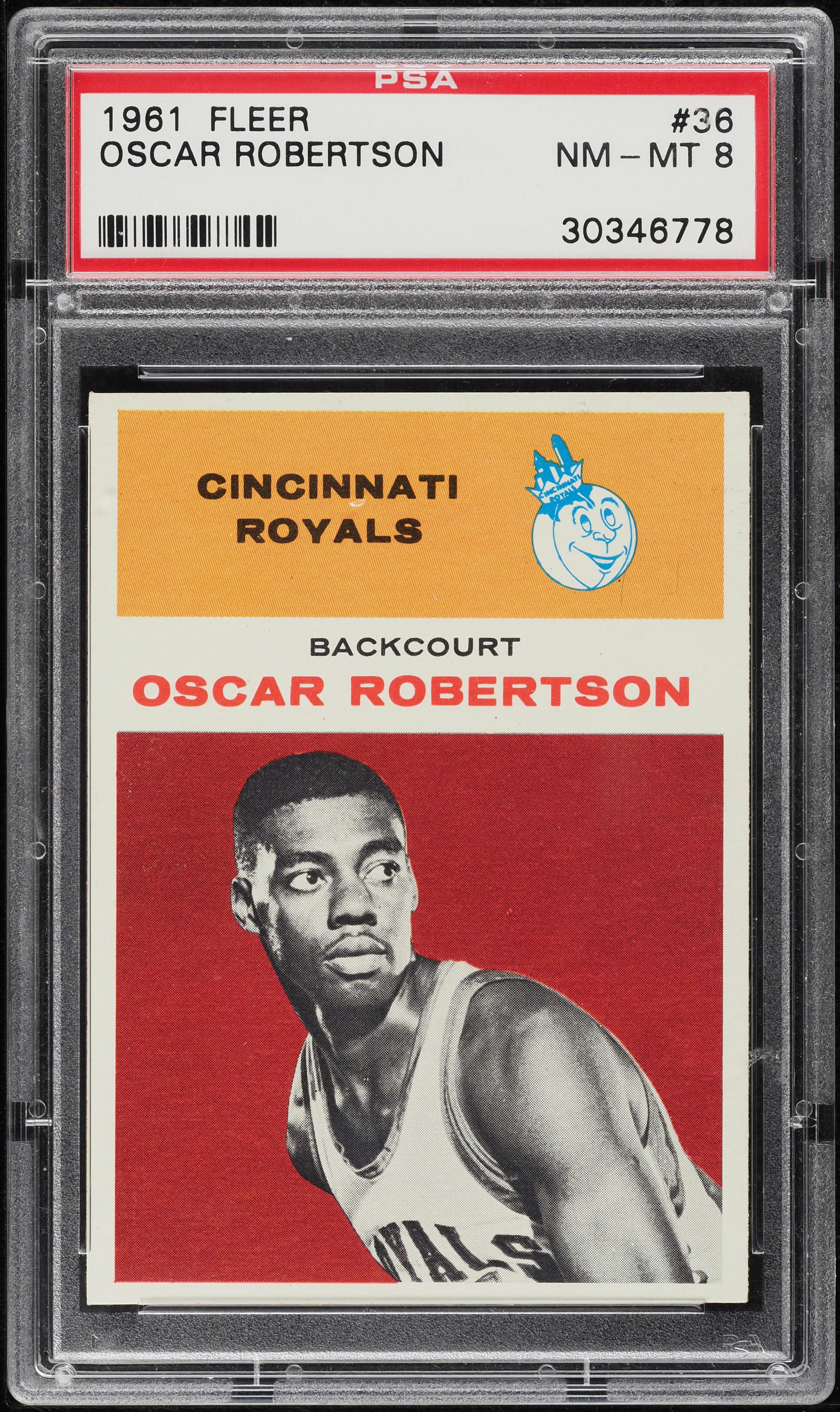 1961 Fleer Basketball Oscar Robertson ROOKIE #36 PSA 8 NM-MT (PWCC-A)