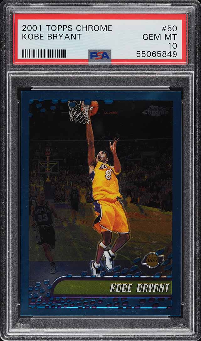 2001 Topps Chrome Kobe Bryant #50 PSA 10 GEM MINT