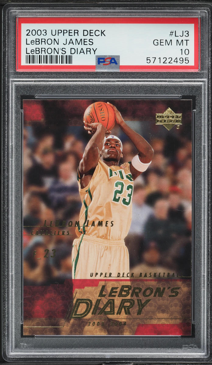 2003 Upper Deck Lebron's Diary LeBron James ROOKIE #LJ3 PSA 10 GEM MINT