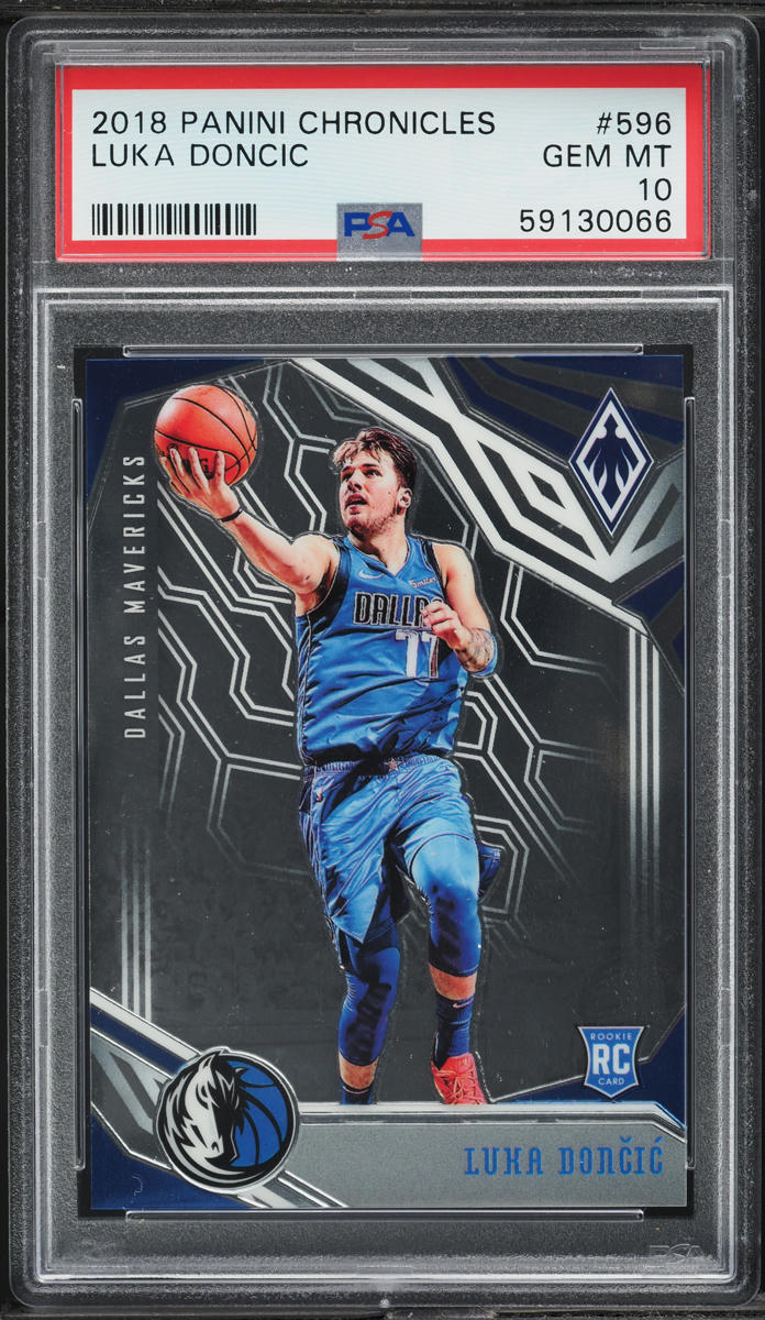 2018 Panini Chronicles Phoenix Luka Doncic ROOKIE #596 PSA 10 GEM MINT