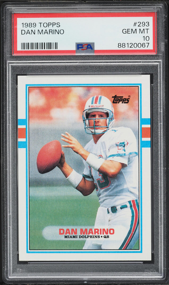 1989 Topps Football Dan Marino #293 PSA 10 GEM MINT