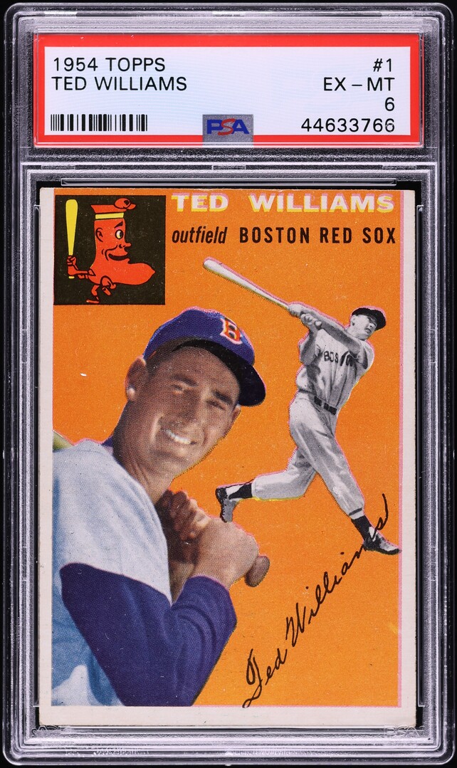 1954 Topps Ted Williams #1 PSA 6 EXMT