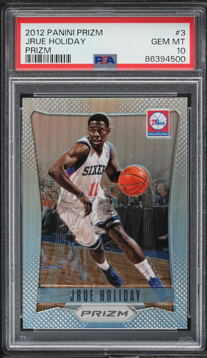 2012 Panini Prizm Silver Jrue Holiday #3 PSA 10 GEM MINT