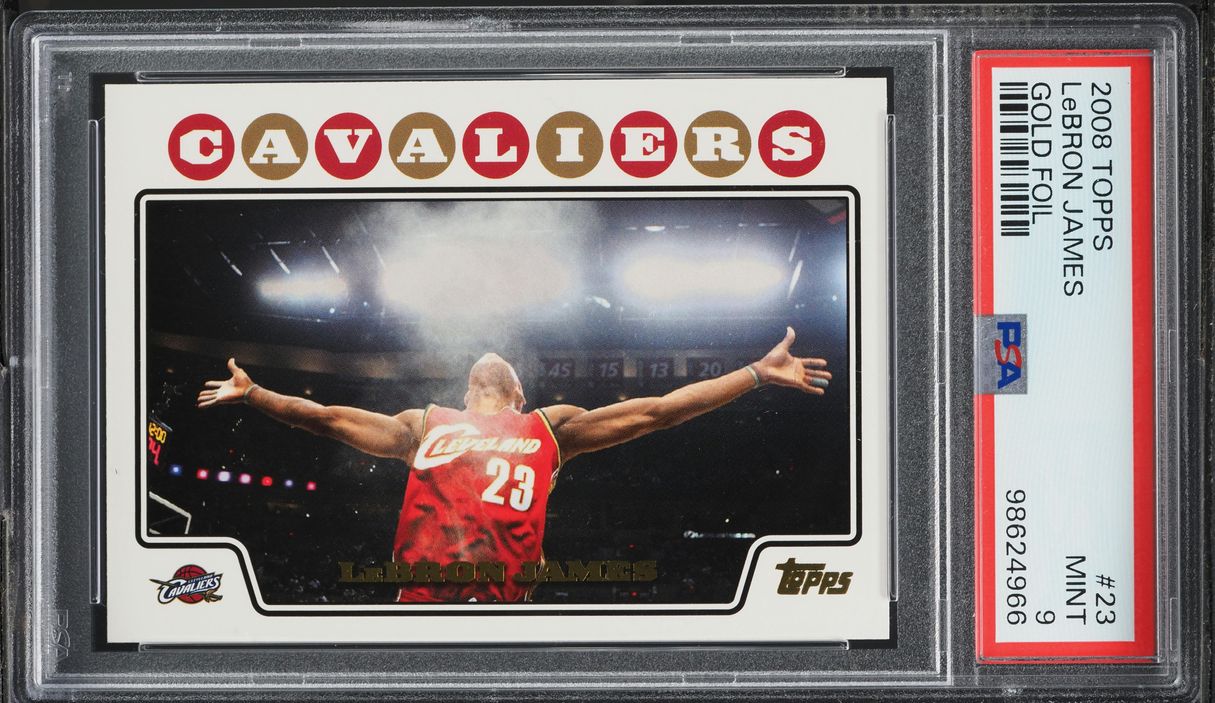 2008 Topps Gold Foil LeBron James #23 PSA 9 MINT