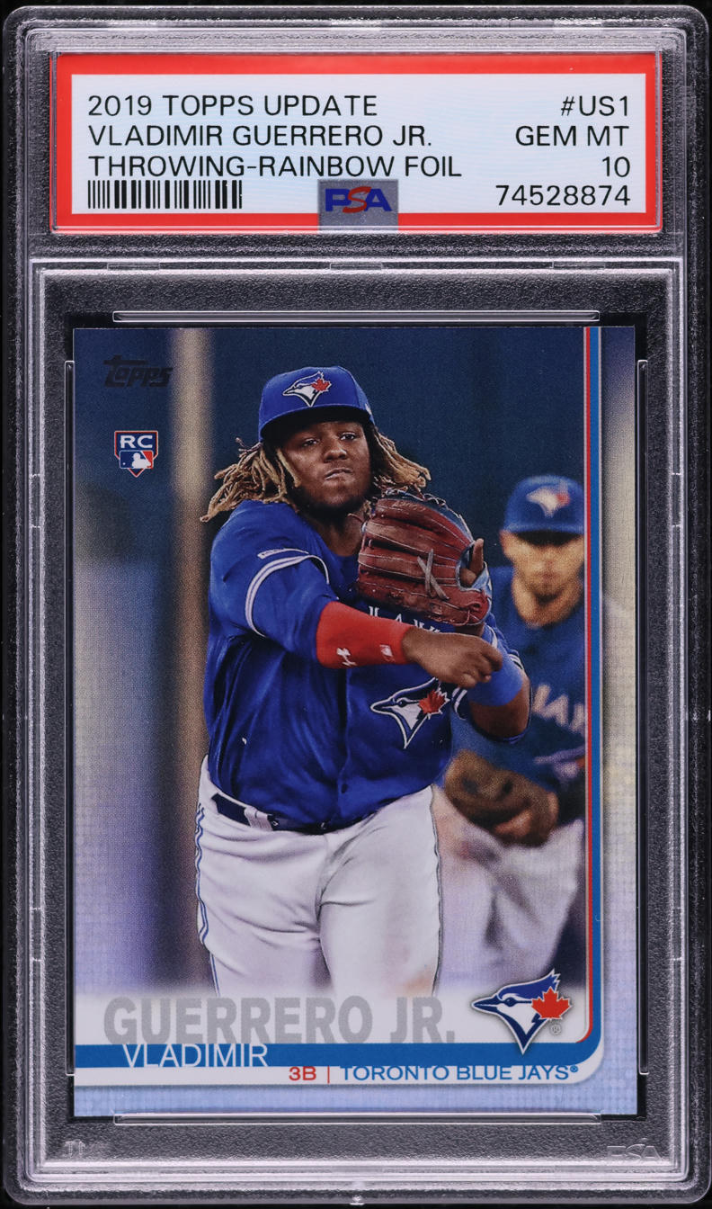 2019 Topps Update Rainbow Foil Vladimir Guerrero Jr. ROOKIE #US1 PSA 10 GEM MINT