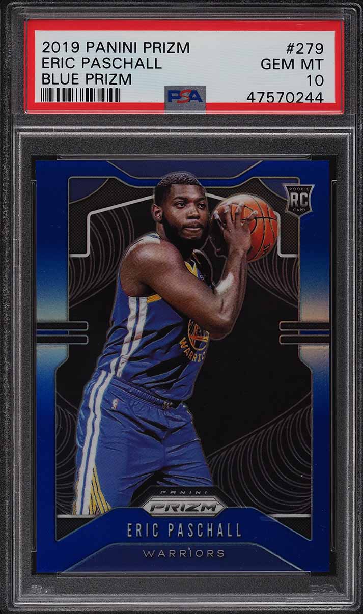 2019 Panini Prizm Blue Eric Paschall ROOKIE RC /199 #279 PSA 10 GEM MINT