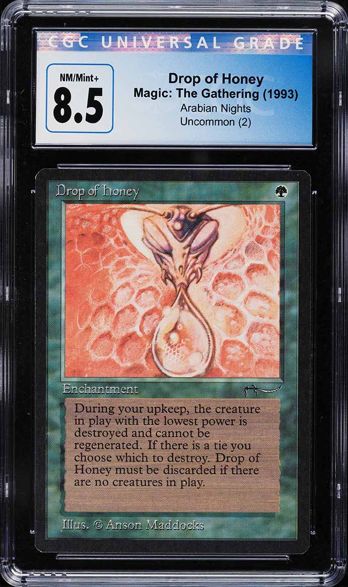 1993 Magic The Gathering MTG Arabian Nights Drop of Honey CGC 8.5 NM-MT+
