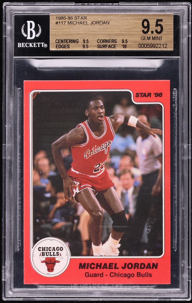 1985 Star Basketball Michael Jordan ROOKIE #117 BGS 9.5 GEM MINT