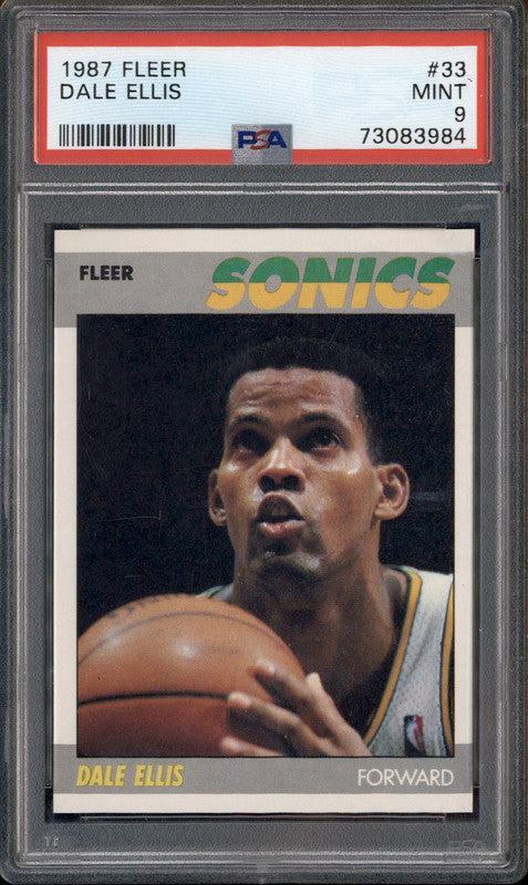 1987 Fleer #33 Dale Ellis PSA 9