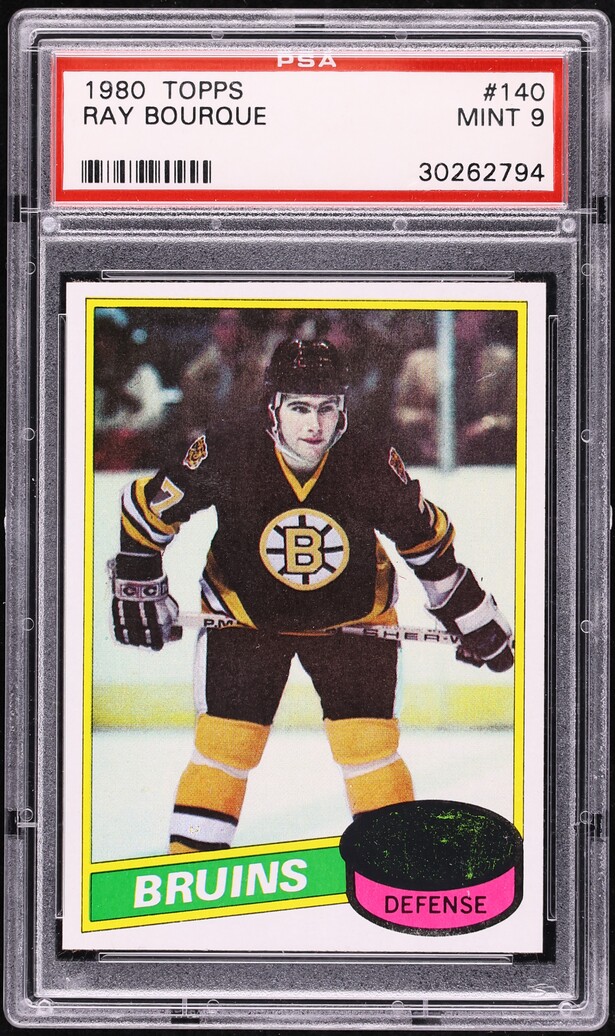 1980 Topps Hockey Ray Bourque ROOKIE #140 PSA 9 MINT