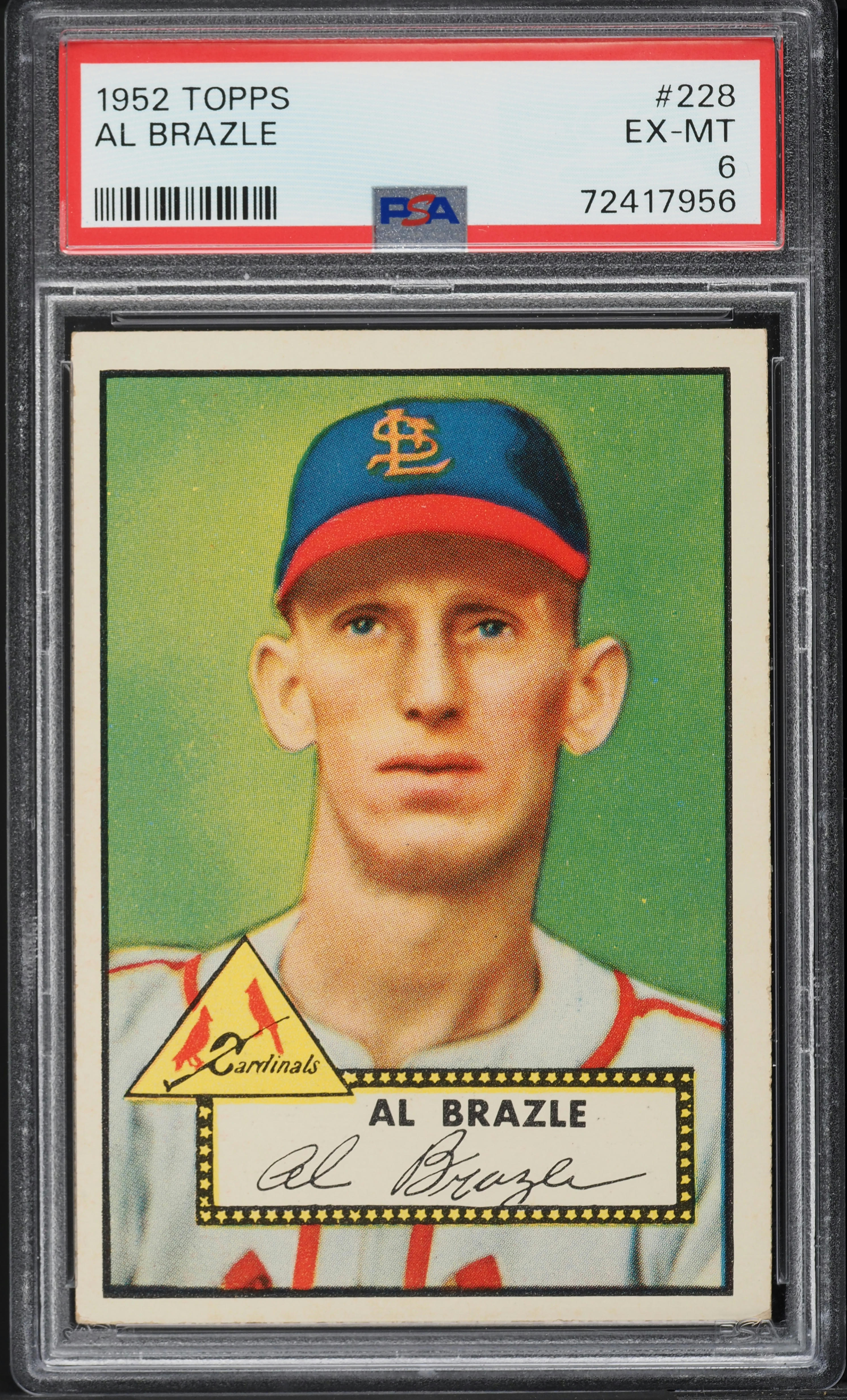 1952 Topps Al Brazle #228 PSA 6 EXMT