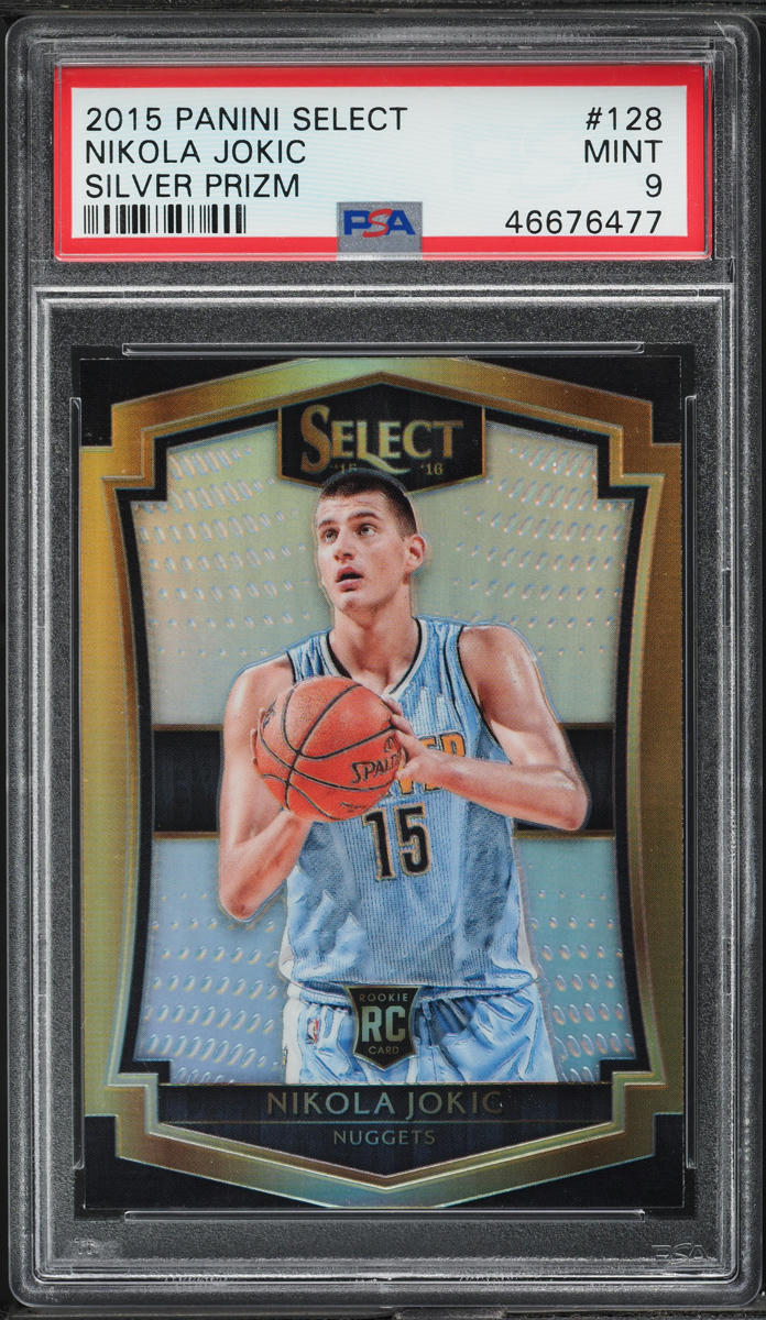 2015 Select Silver Prizm Nikola Jokic ROOKIE #128 PSA 9 MINT