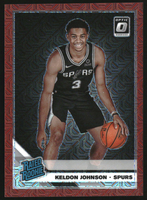 2019-20 Donruss Optic Choice Red #186 Keldon Johnson RC Rookie /88