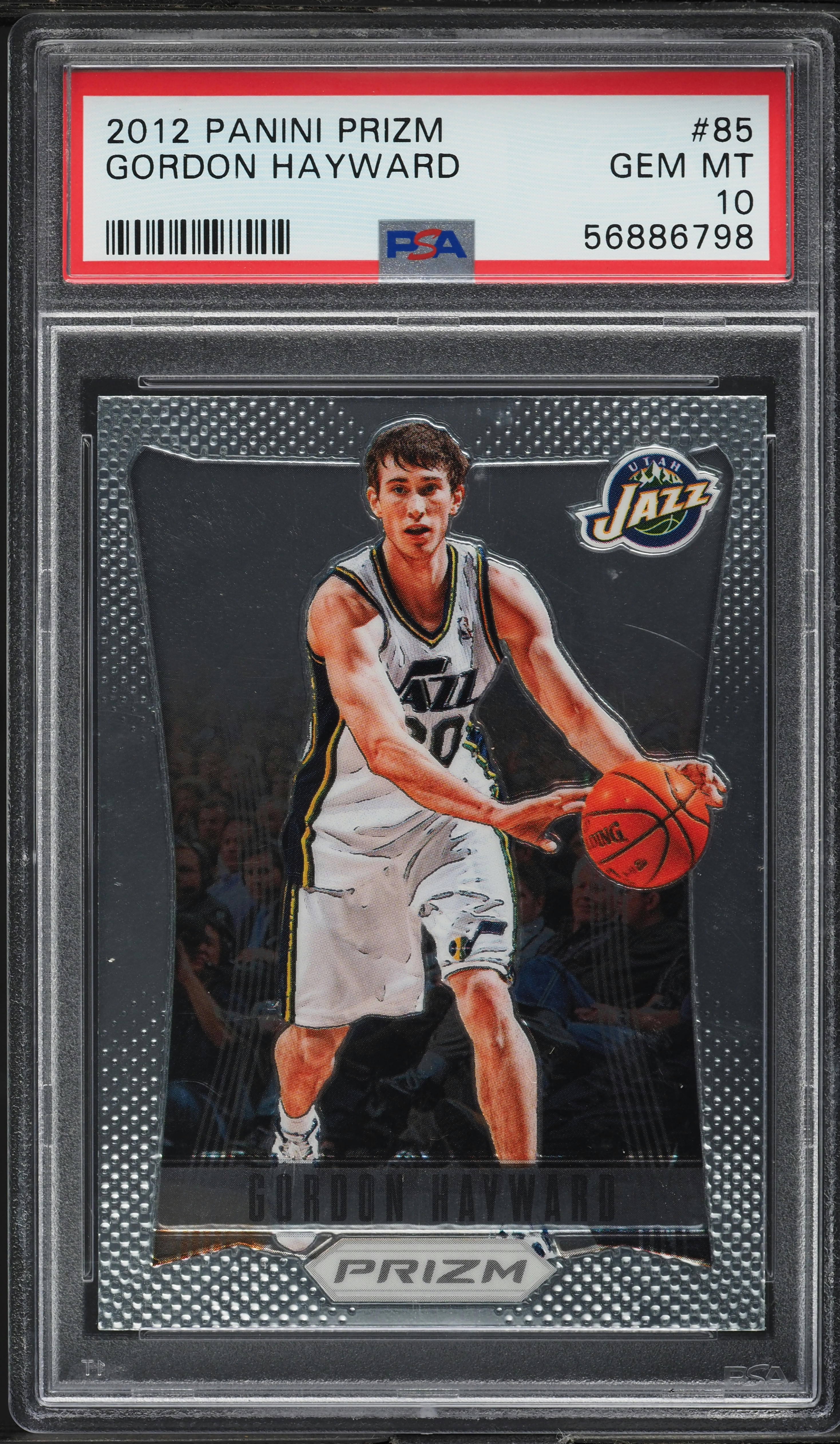 2012 Panini Prizm Gordon Hayward #85 PSA 10 GEM MINT