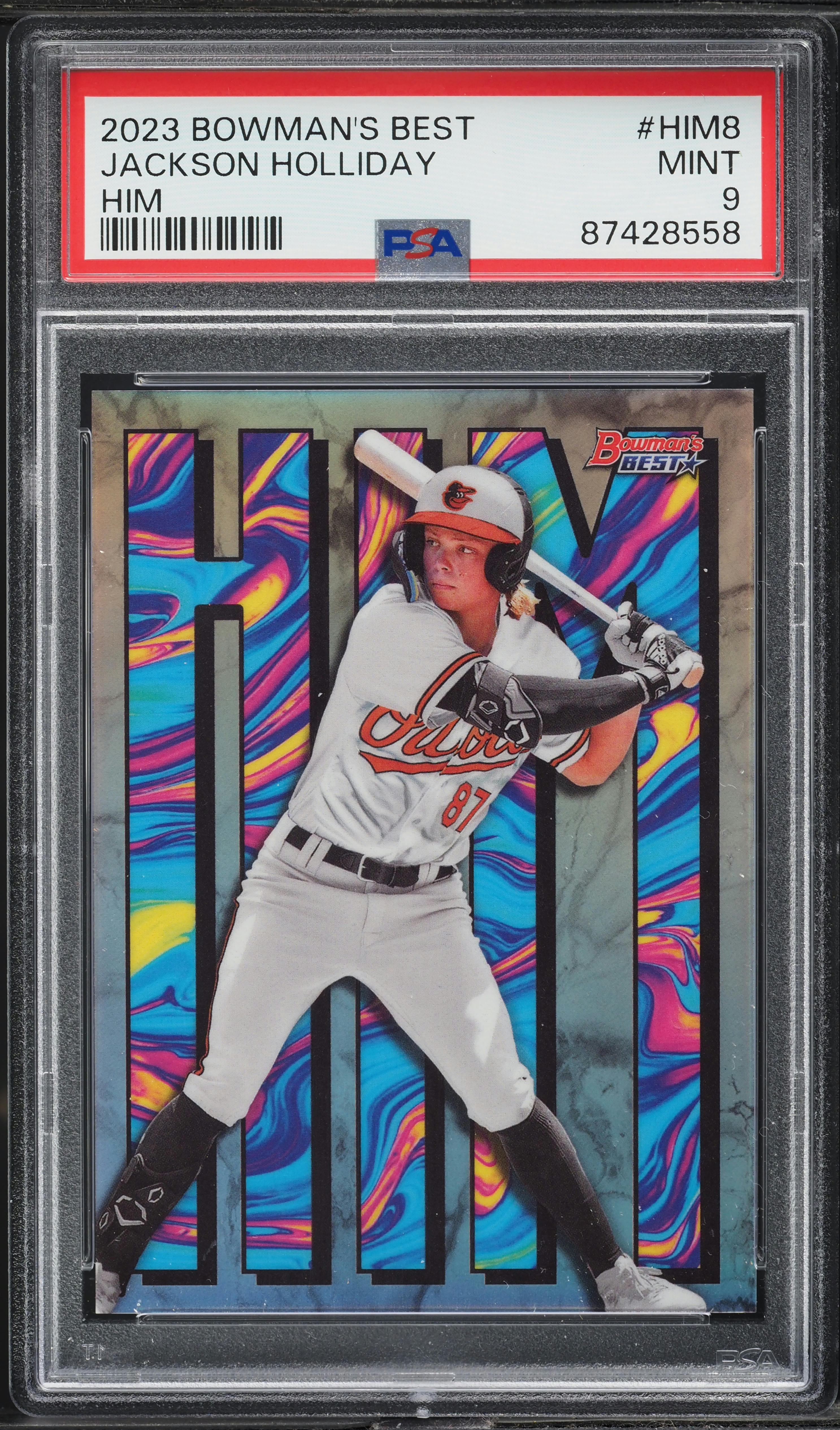 2023 Bowman's Best Him Jackson Holliday PROSPECT #HIM8 PSA 9 MINT