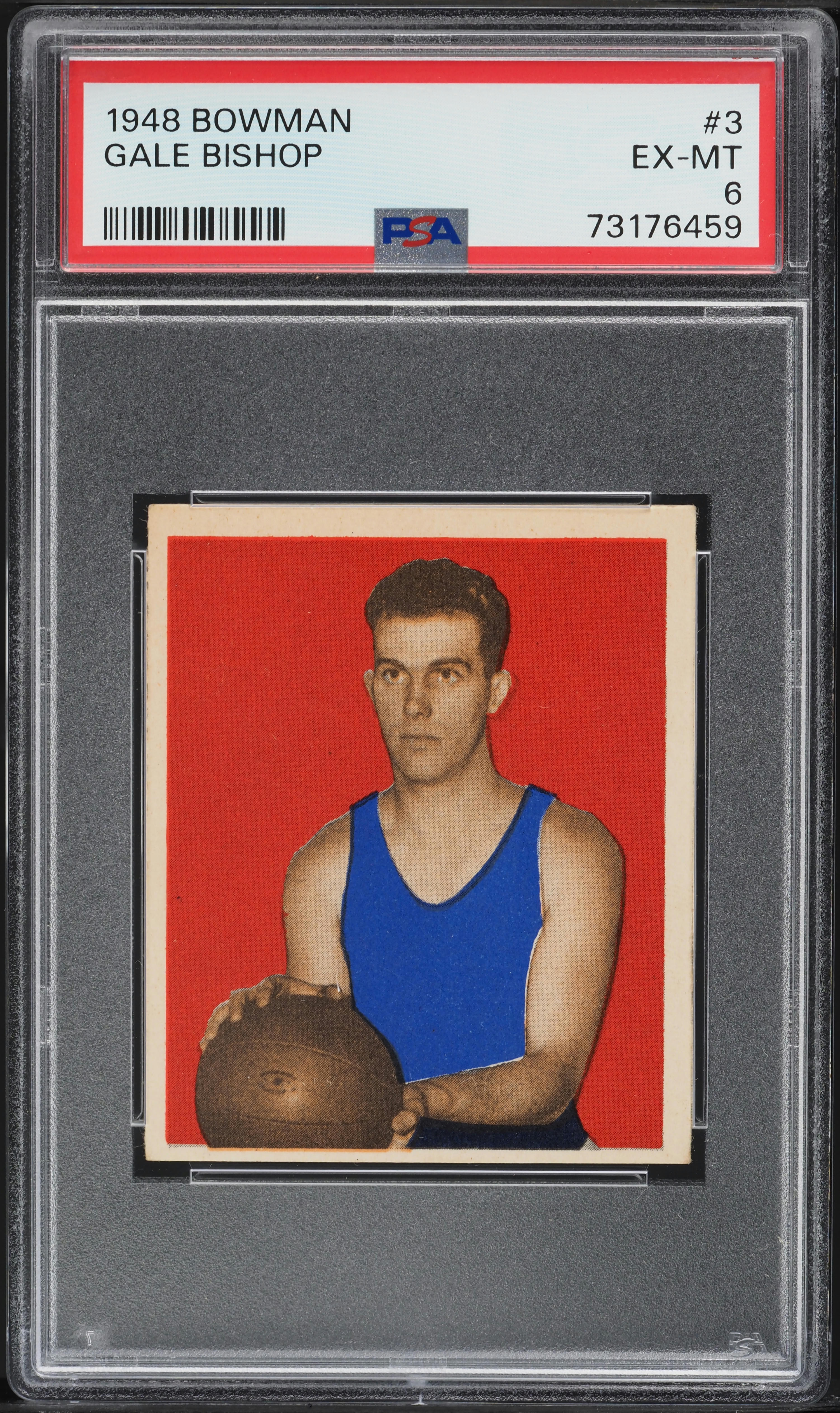 1948 Bowman Basketball Gale Bishop #3 PSA 6 EXMT