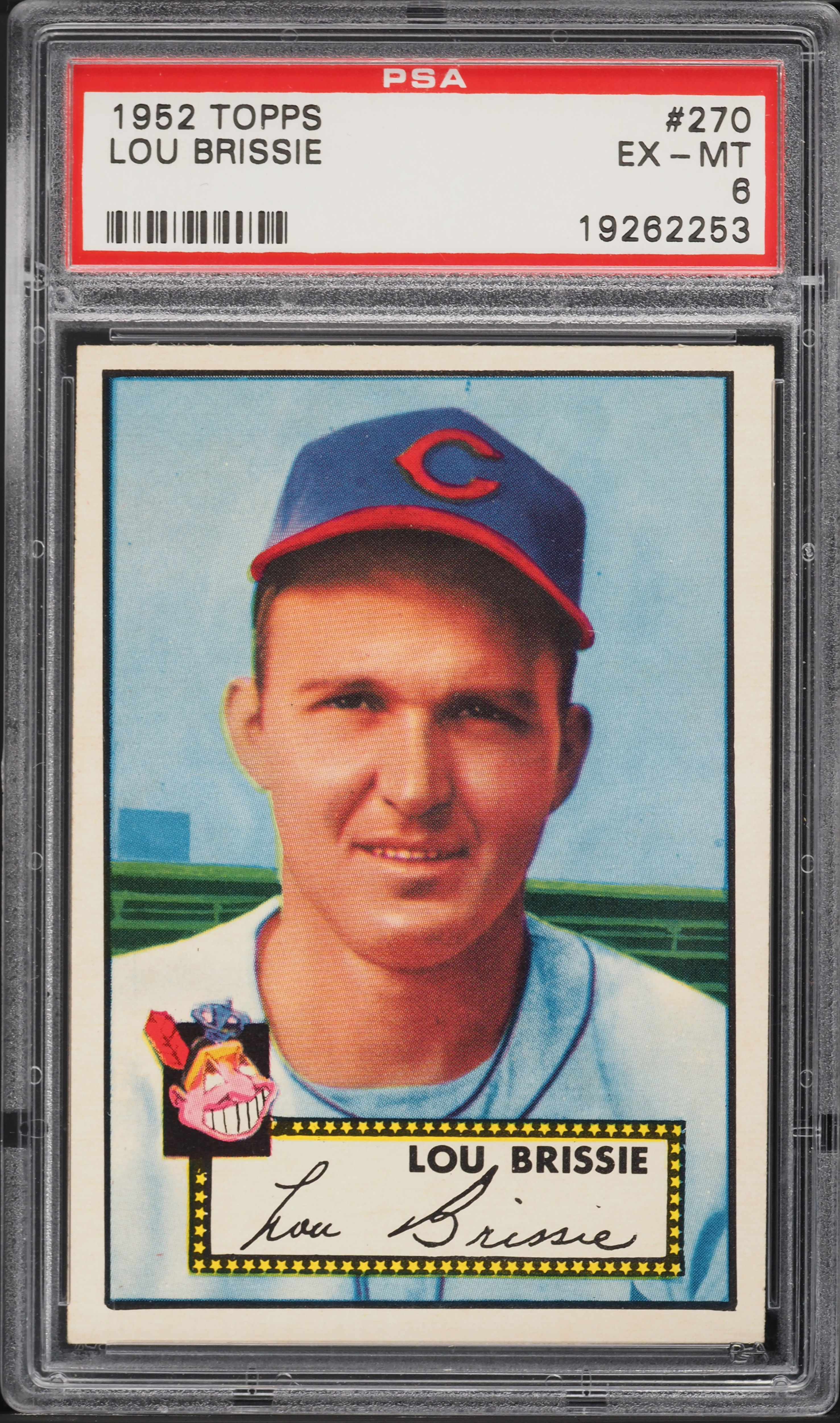 1952 Topps Lou Brissie #270 PSA 6 EXMT