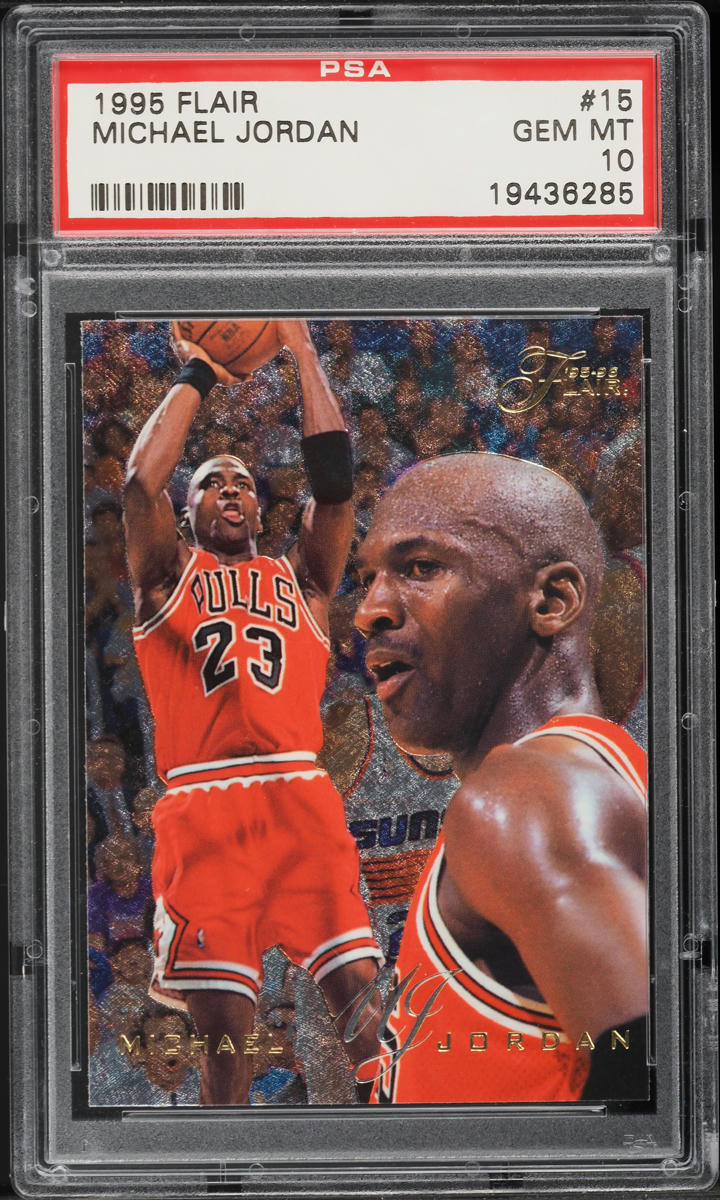 1995 Flair Basketball Michael Jordan #15 PSA 10 GEM MINT