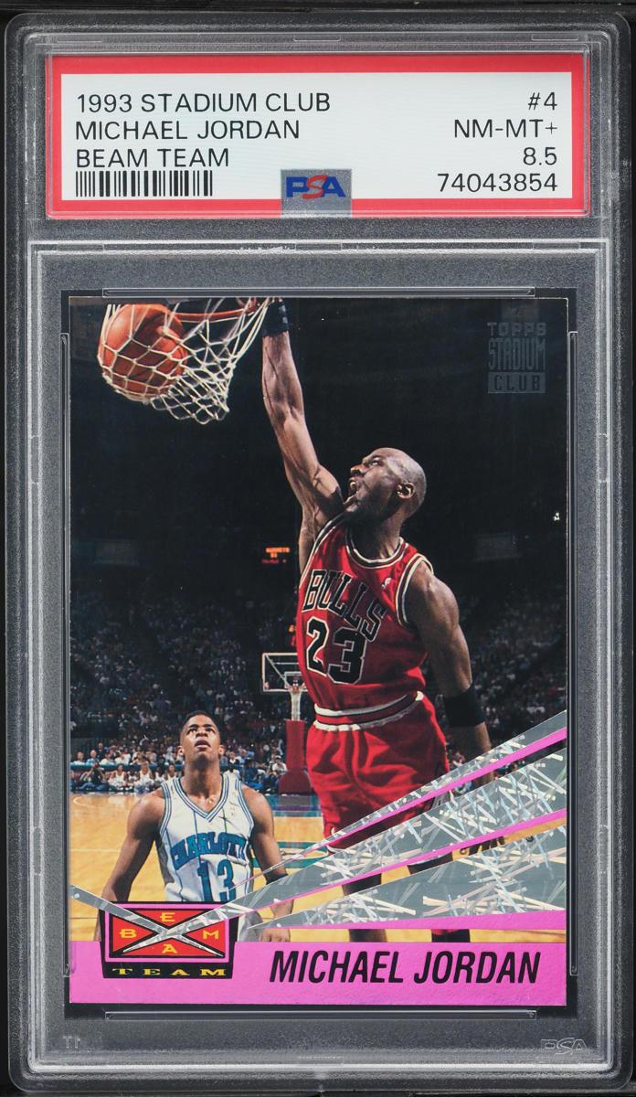1993 Stadium Club Beam Team Michael Jordan #4 PSA 8.5 NM-MT+
