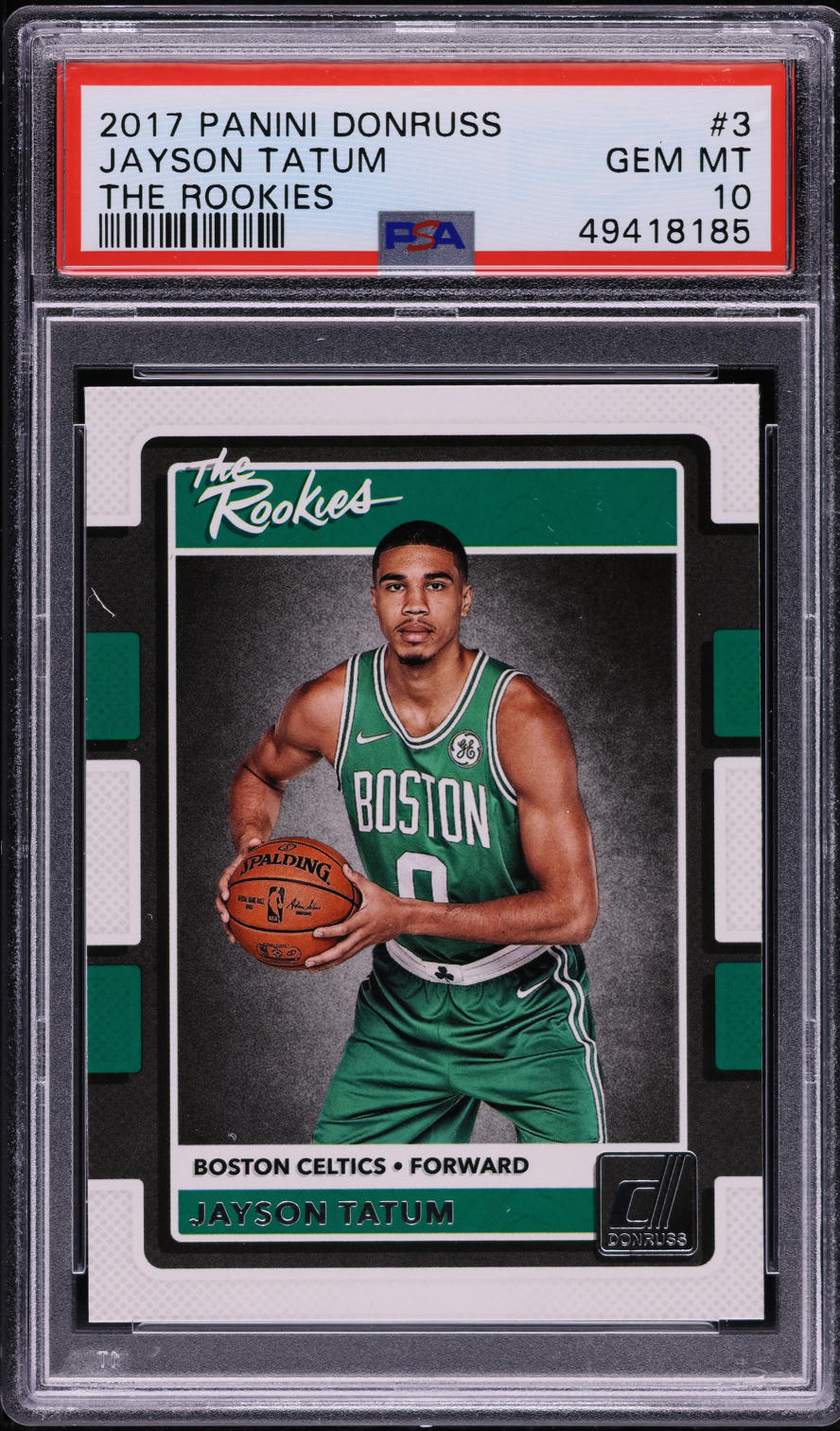 2017 Donruss The Rookies Jayson Tatum ROOKIE #3 PSA 10 GEM MINT