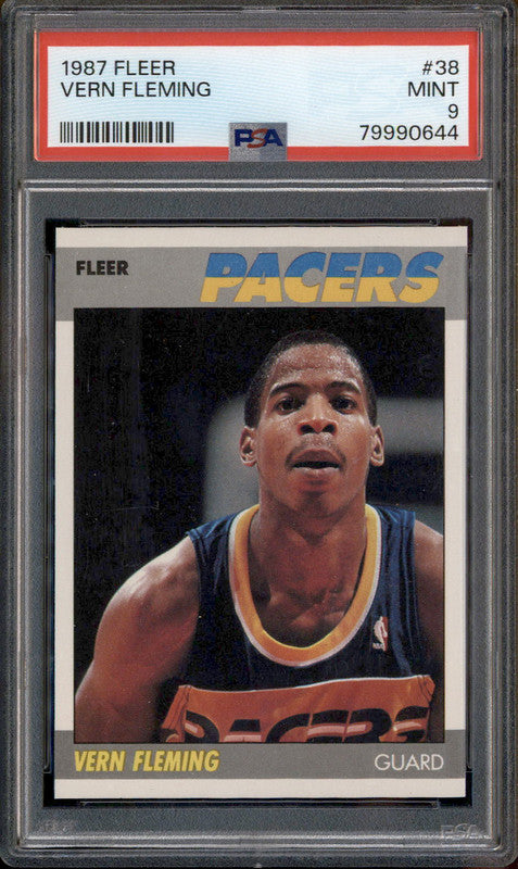 1987 Fleer #38 Vern Fleming PSA 9
