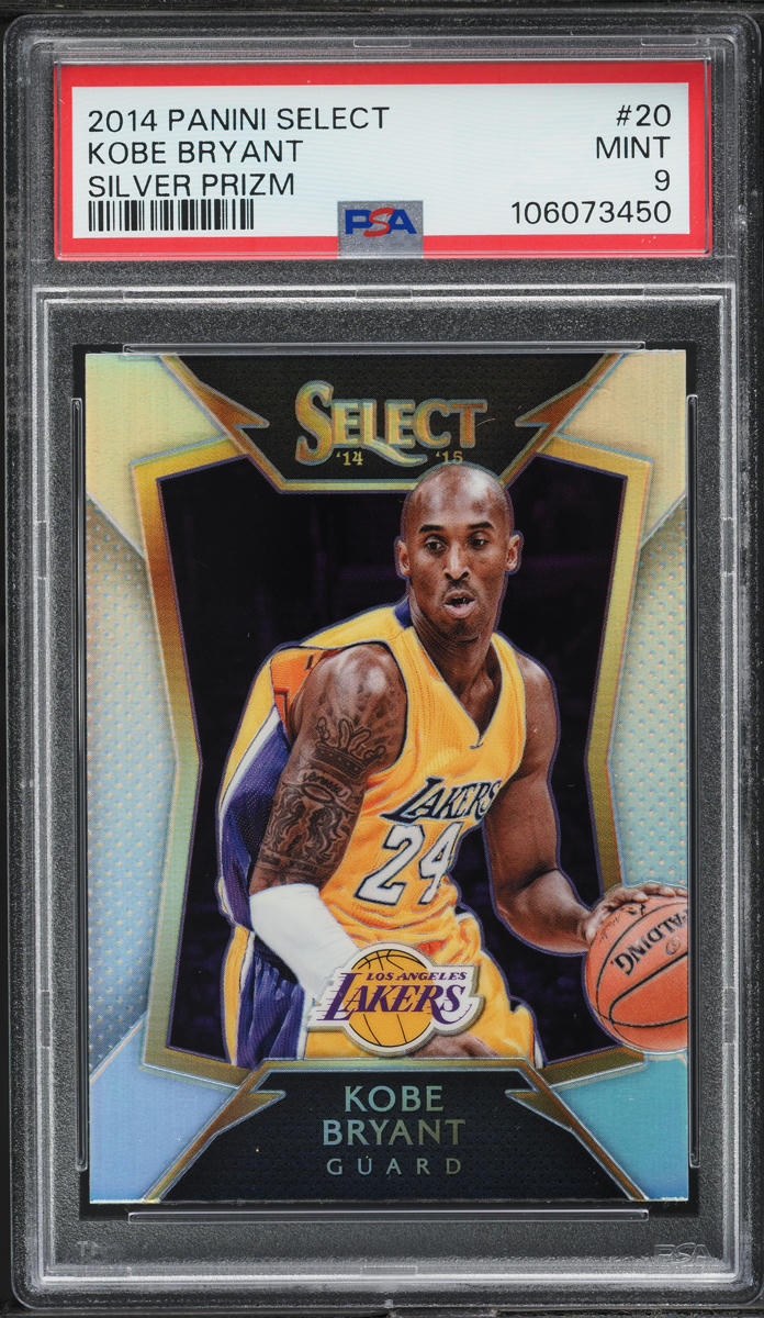 2014 Select Silver Prizm Kobe Bryant #20 PSA 9 MINT