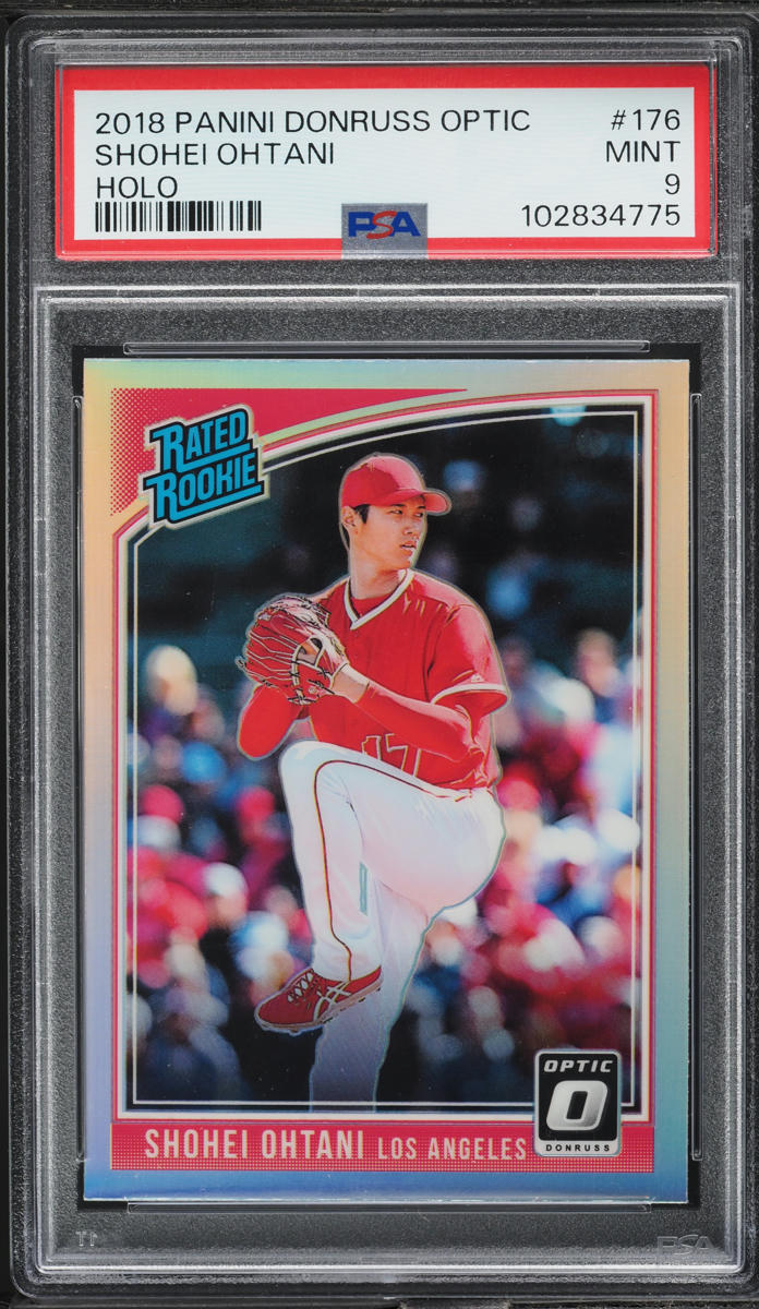 2018 Donruss Optic Holo Shohei Ohtani ROOKIE #176 PSA 9 MINT
