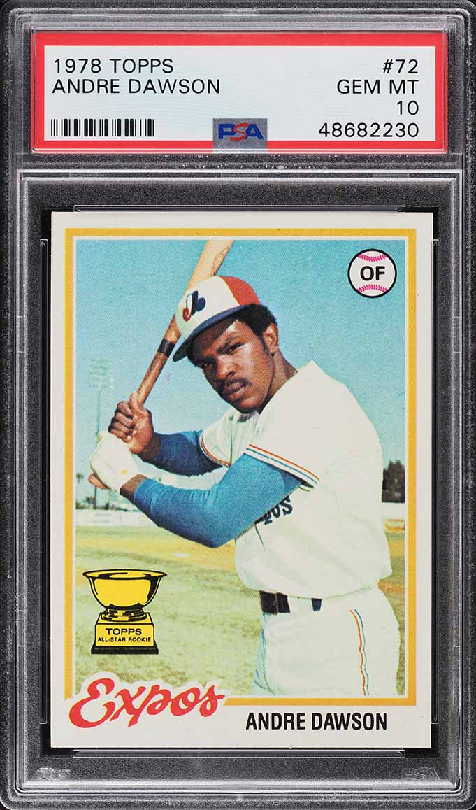 1978 Topps Andre Dawson #72 PSA 10 GEM MINT