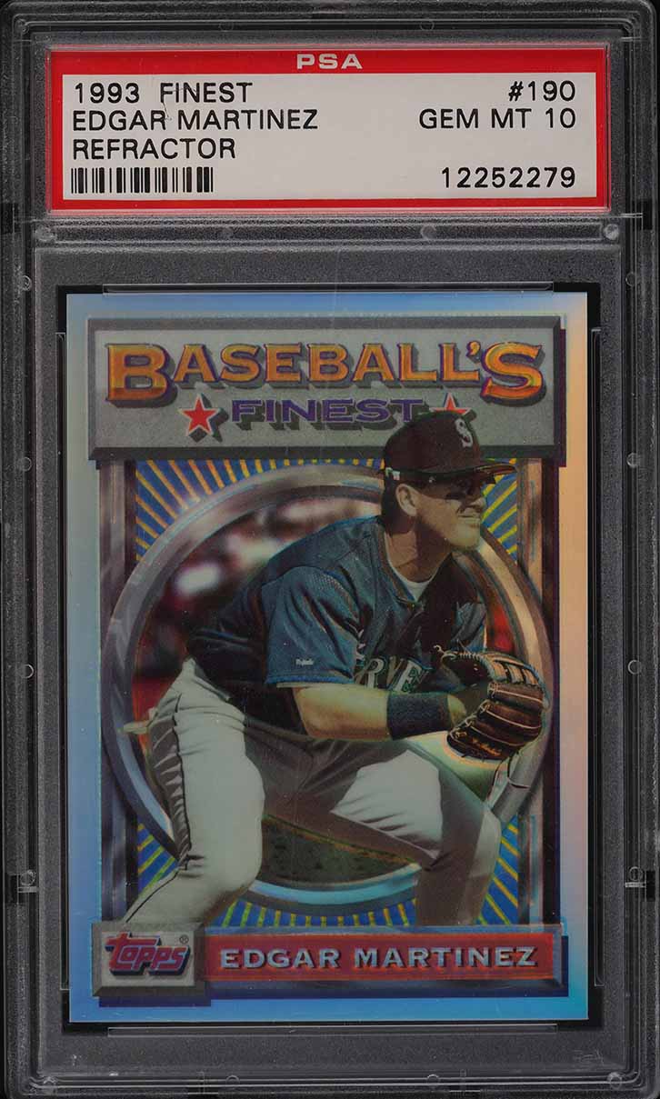 1993 Finest Refractor Edgar Martinez #190 PSA 10 GEM MINT