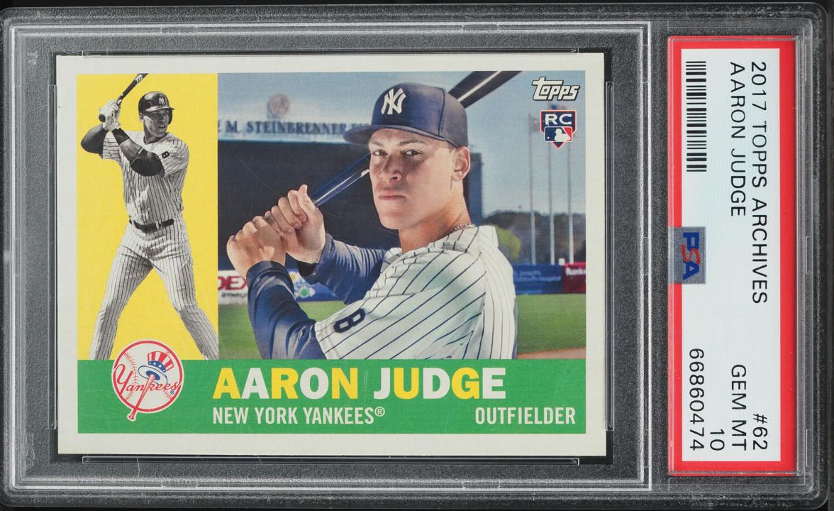 2017 Topps Archives Aaron Judge ROOKIE #62 PSA 10 GEM MINT