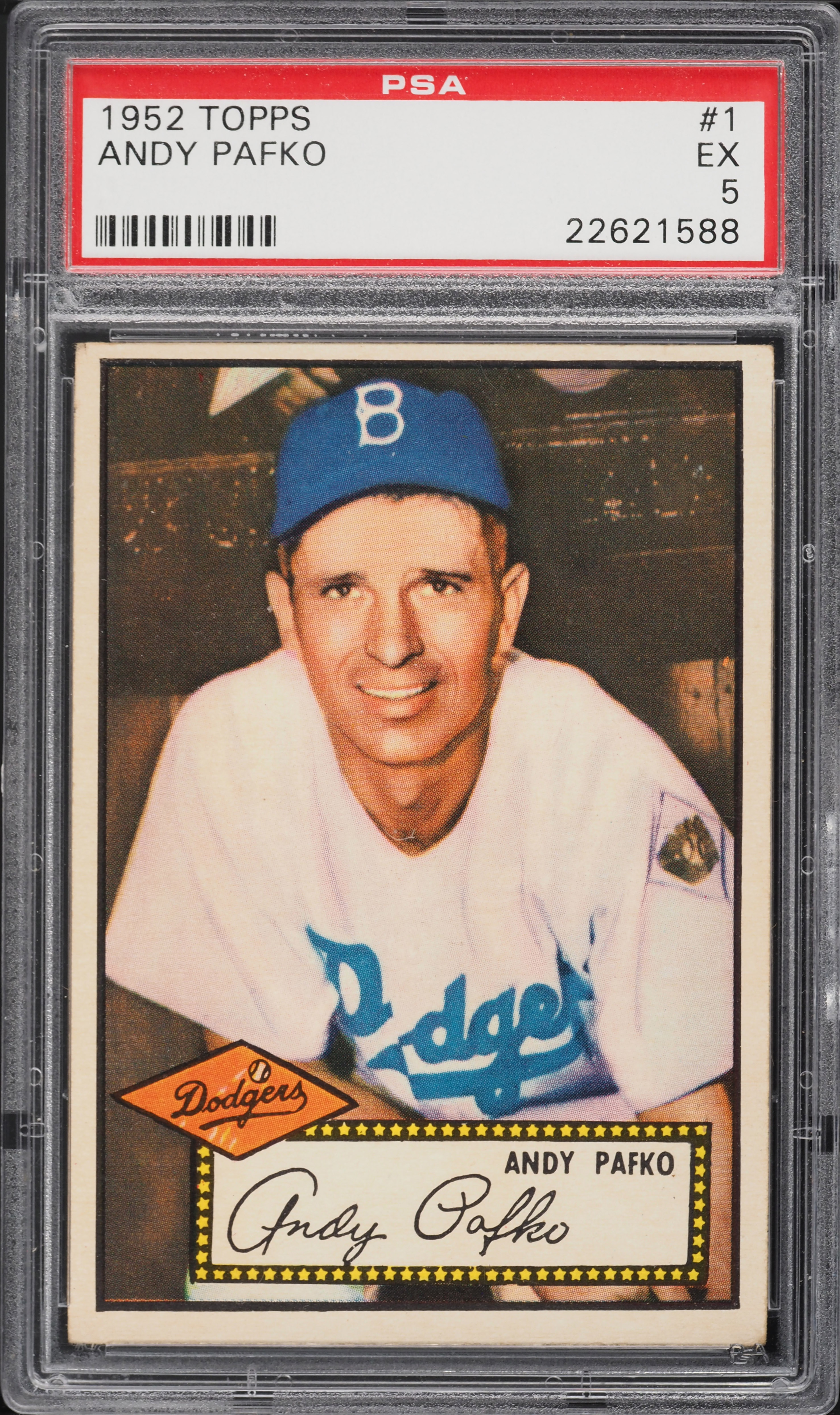 1952 Topps Andy Pafko #1 PSA 5 EX