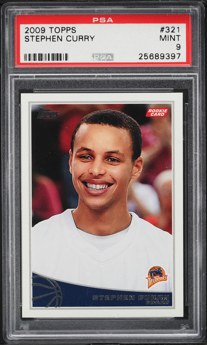 2009 Topps Basketball Stephen Curry ROOKIE #321 PSA 9 MINT