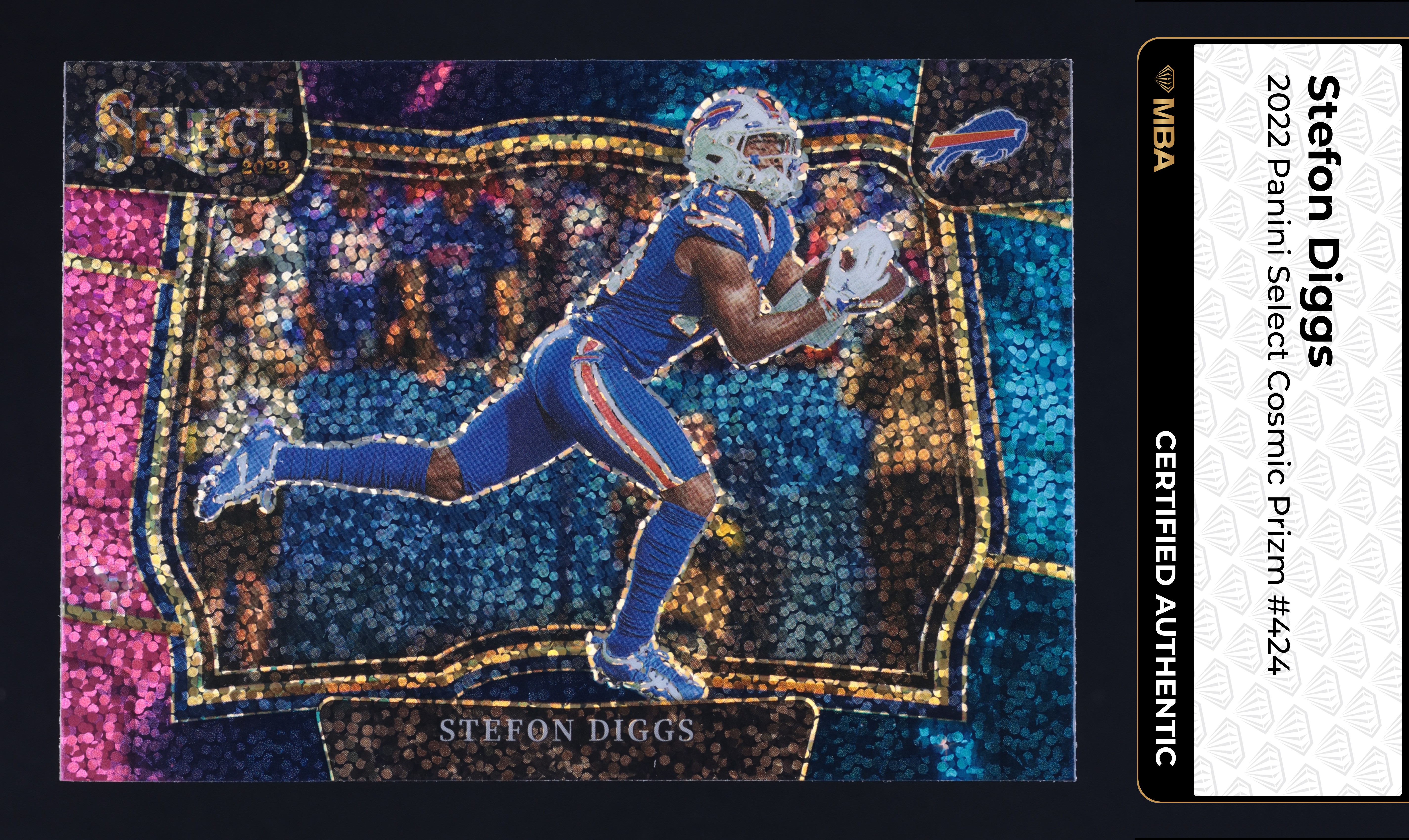 2022 Select Field Level Cosmic Prizm Stefon Diggs #424 MBA AUTH