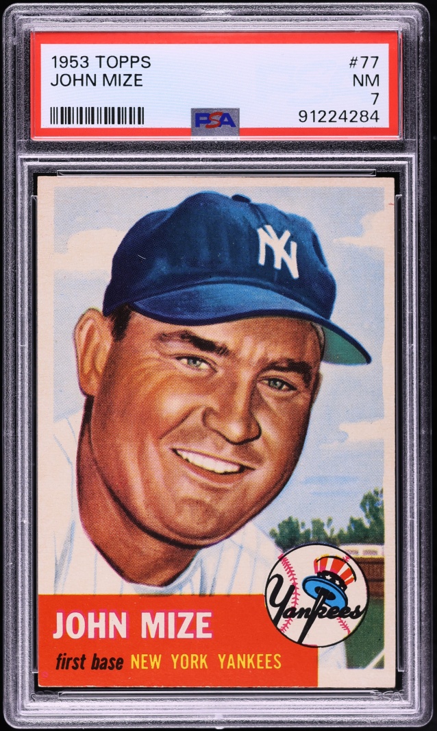 Johnny Mize 1953 Topps #77 Base Price Guide - Sports Card Investor