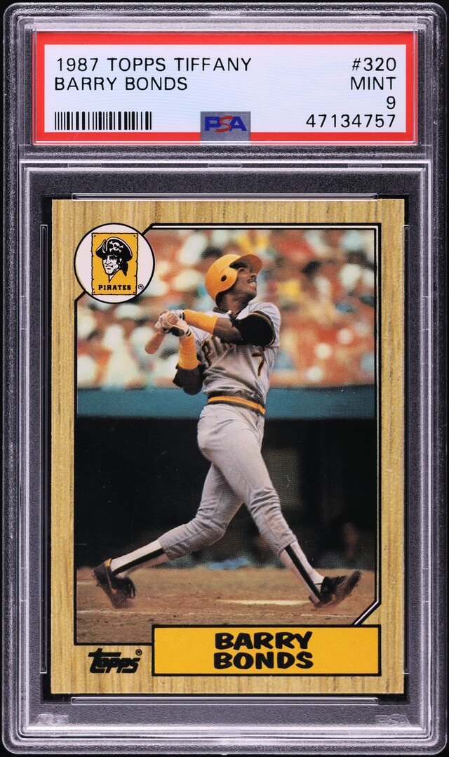 1987 Topps Tiffany Barry Bonds ROOKIE #320 PSA 9 MINT