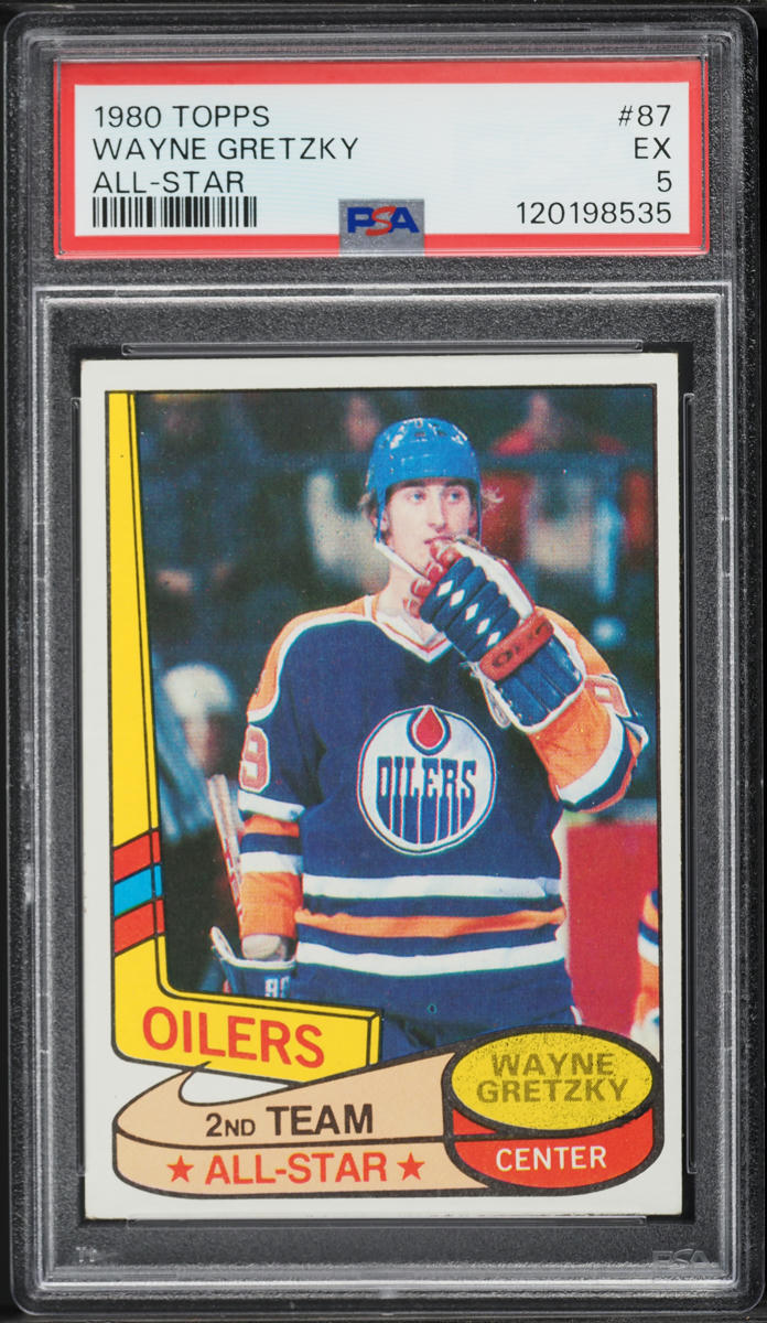 1980 Topps Hockey Wayne Gretzky ALL-STAR #87 PSA 5 EX