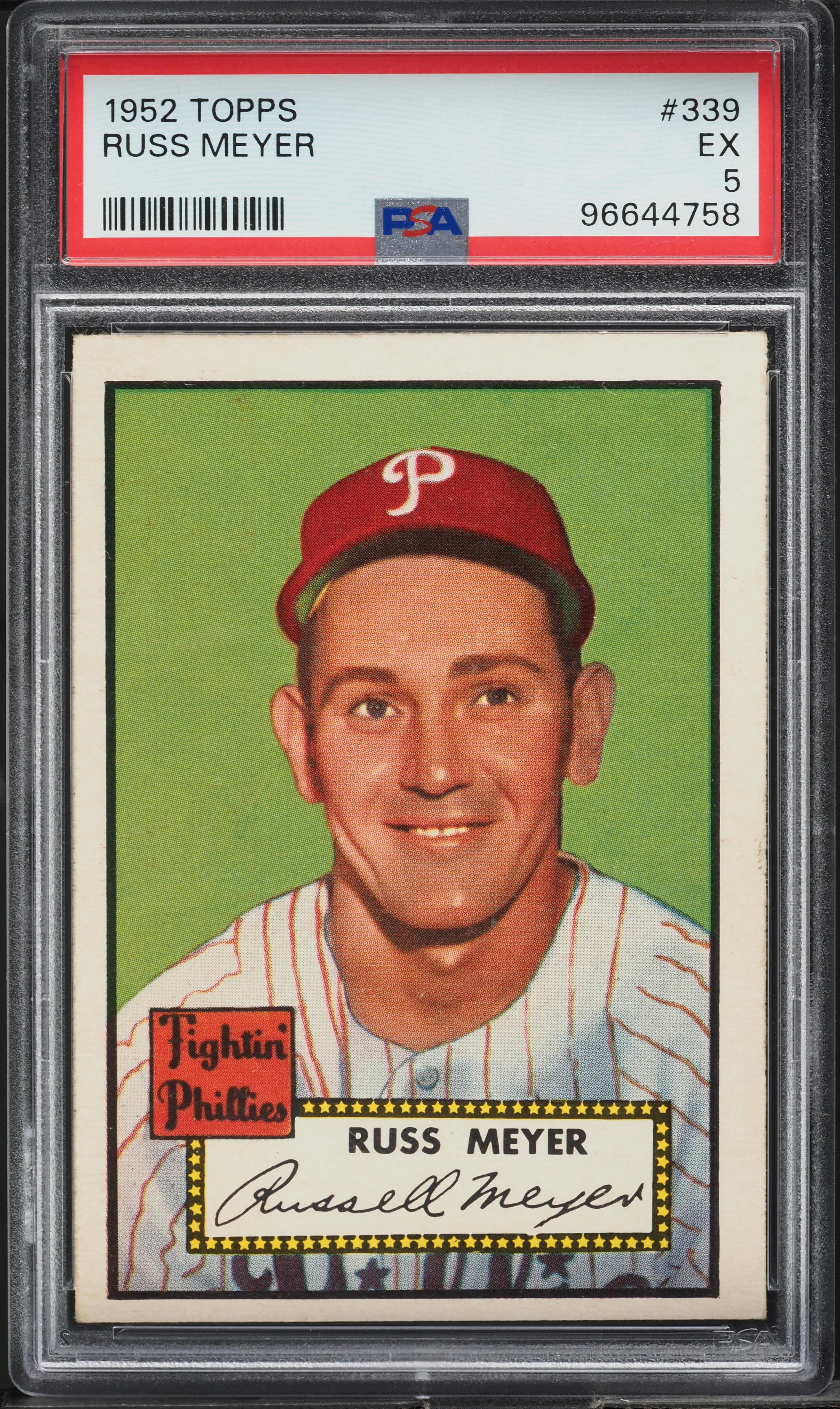 1952 Topps Russ Meyer #339 PSA 5 EX