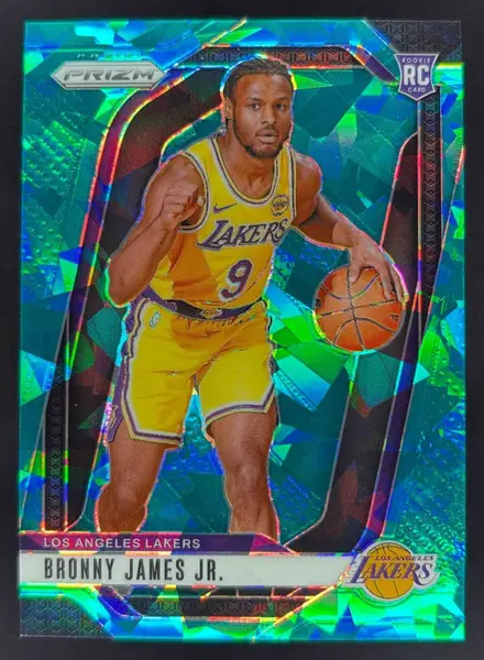 2024-25 Panini Prizm Teal Ice Prizm #243 Bronny James Jr. RC /225