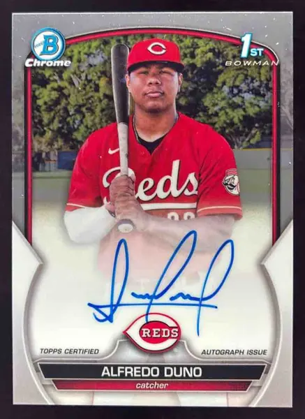 2023 Bowman Chrome Chrome Autographs #CPA-ADU Alfredo Duno RC Auto
