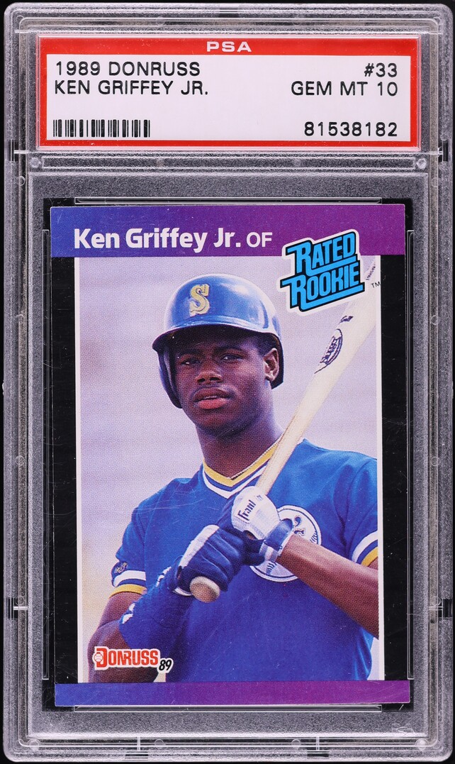 1989 Donruss Ken Griffey Jr. ROOKIE #33 PSA 10 GEM MINT