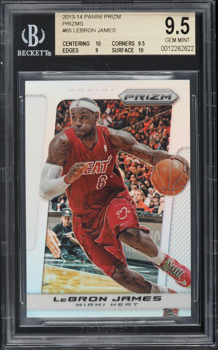 2013 Panini Prizm Silver LeBron James #65 BGS 9.5 GEM MINT