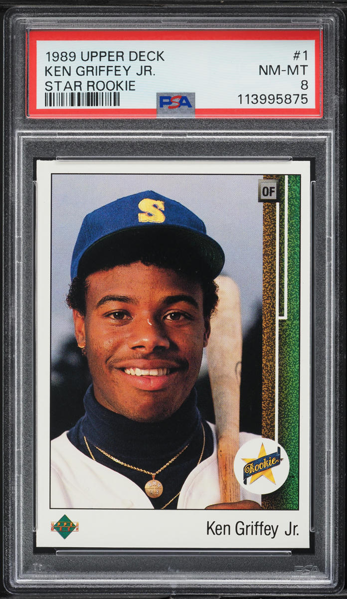1989 Upper Deck Ken Griffey Jr. ROOKIE #1 PSA 8 NM-MT
