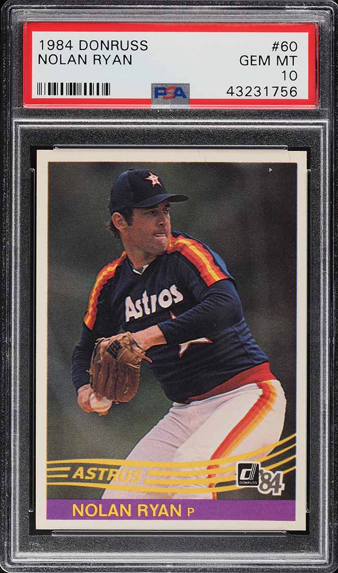 1984 Donruss Nolan Ryan #60 PSA 10 GEM MINT