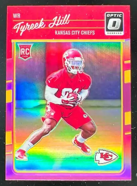 2016 Panini Donruss Optic Pink #117 Tyreek Hill RC